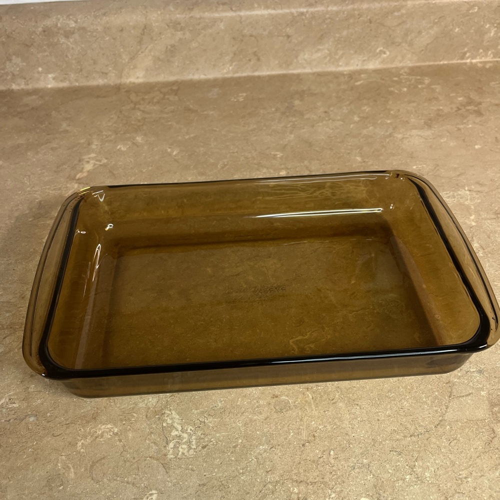 Pyrex Amber Glass Casserole Dish
